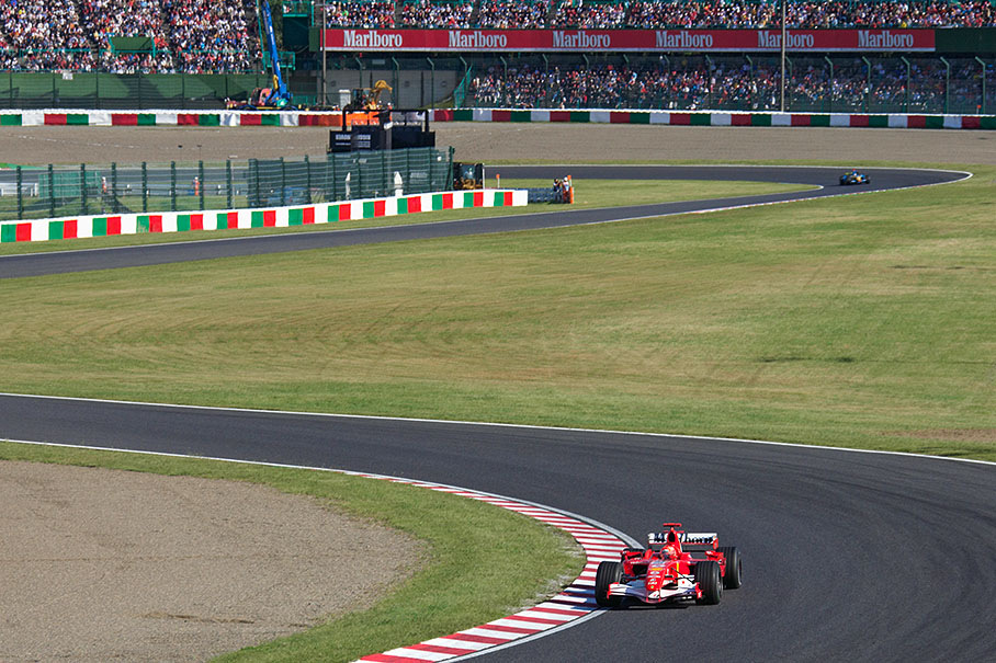 Michael Schumacher already far away from Alonso