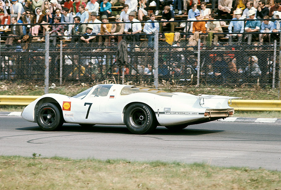 Second placed Porsche P908L 025 #7 driven by Hans Herrmann and Kurt Ahrens jr.