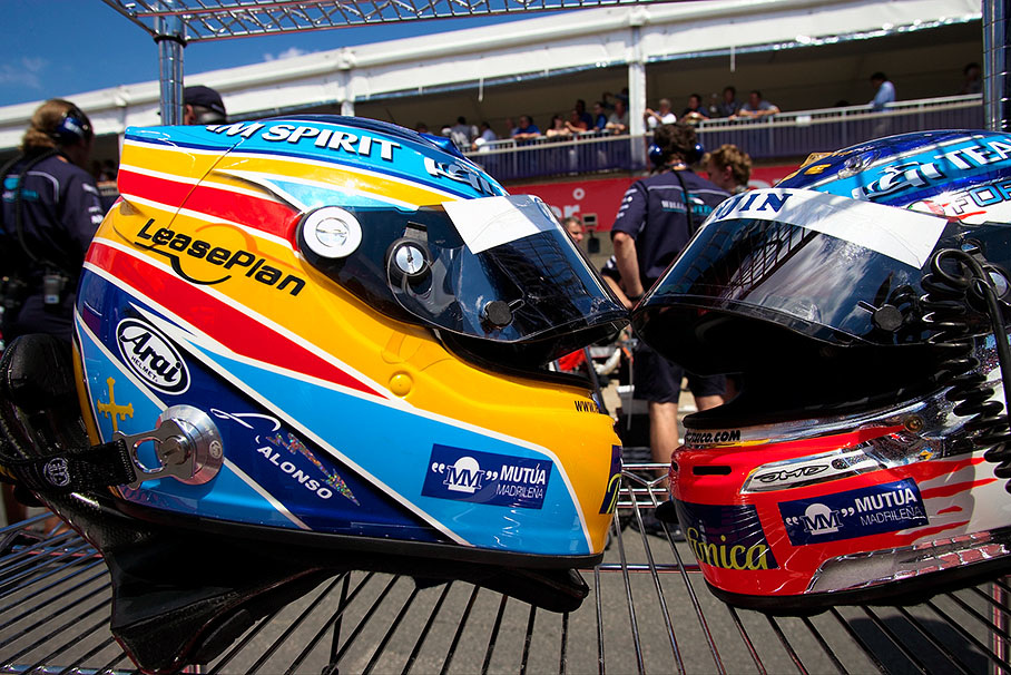 Fernando Alonso's helmet