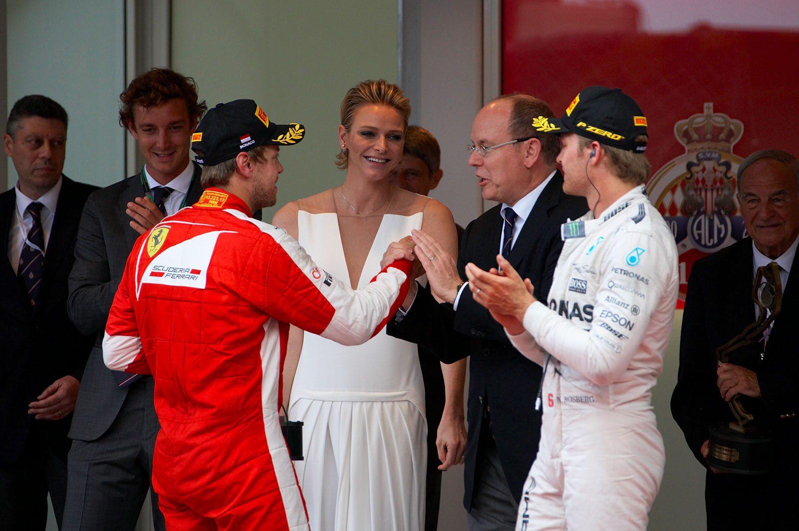 Ferrari driver Sebastian Vettel finishes 2nd at the Monte Carlo Grand Prix, 2015