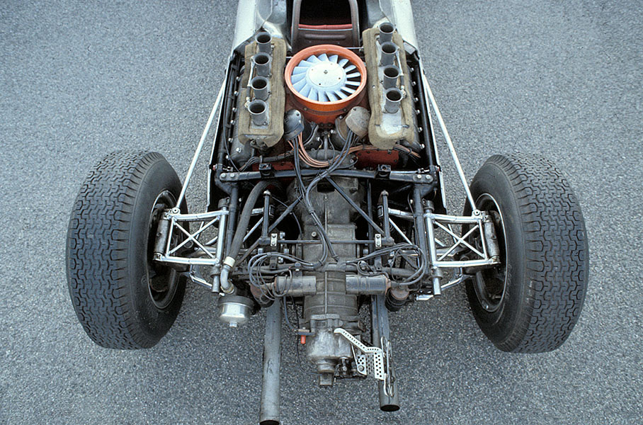 The winning race car of the French Grand Prix at Rouen-Les-Essarts, the Porsche 'Typ 804' 1962, driven to victory by the 'Eagle' Dan Gurney. It raced just in 1962  because Porsche built it for F1 only and stopped participating F1 in the end of the season.