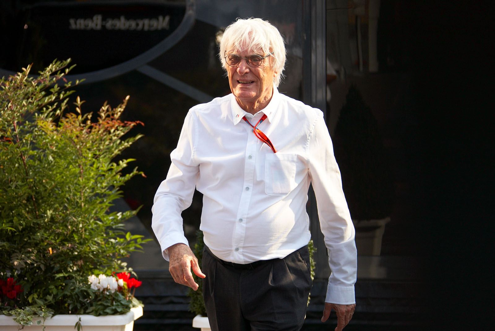 Bernie Ecclestone in the paddock
