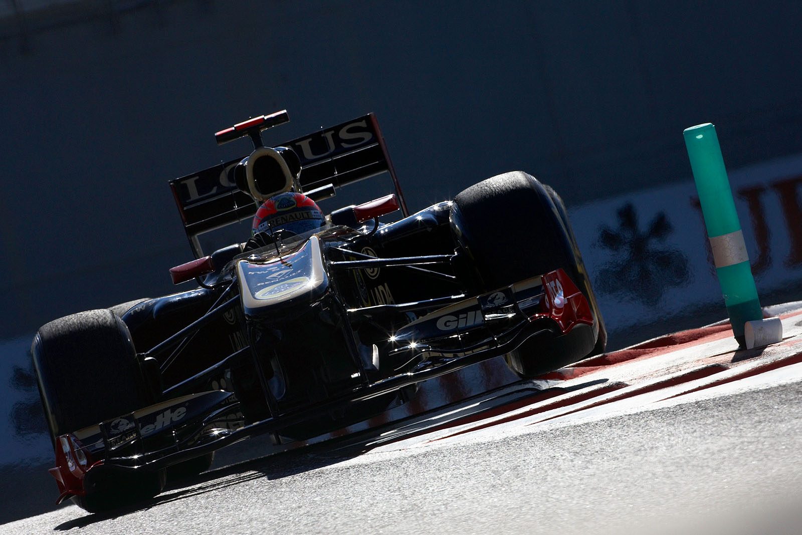 The 2011 GP2 series champion Romain Grosjean, Renault, drives on Friday only