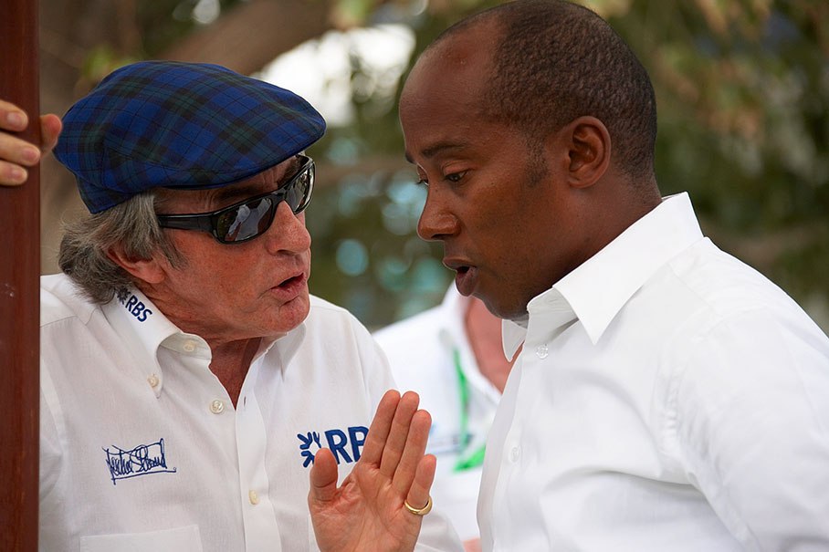 Legendary Sir Jackie Stewart most probably gives good advice to Anthony Hamilton