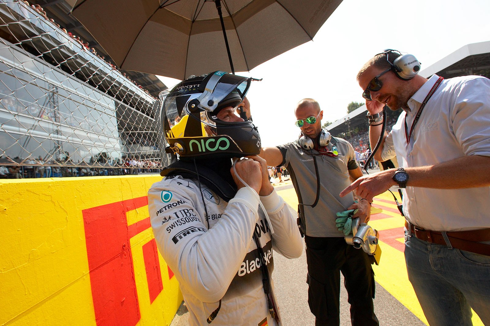 Nico Rosberg on the grid, Italian Grand Prix, Monza, 2014