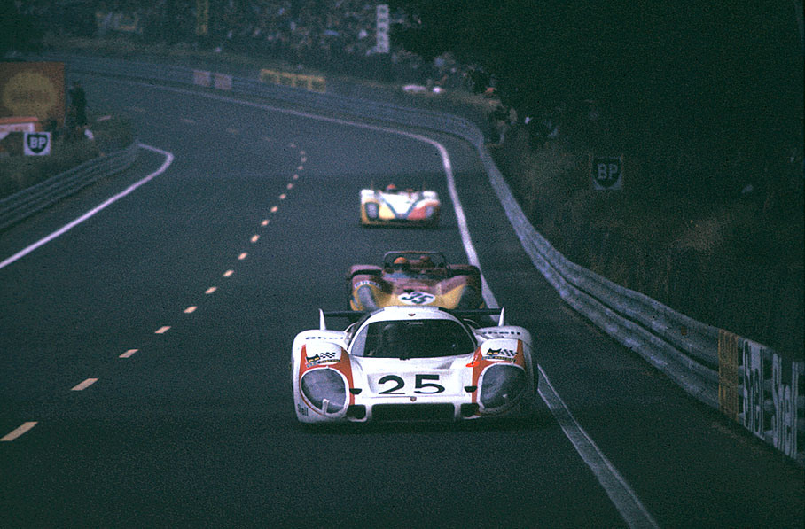 Vic Elford (GB) and Kurt Ahrens, Jr. (D) retire in lap 225 with engine problems - the 	Porsche 917L #042 is entered by Porsche KG Salzburg