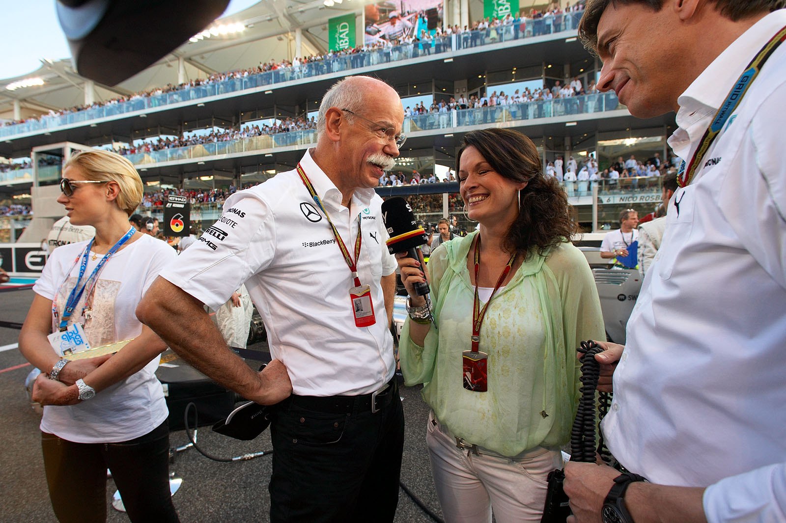 Dieter Zetsche in an interview for Tanja Bauer of German sky TV, Abu Dhabi Grand Prix, 2014