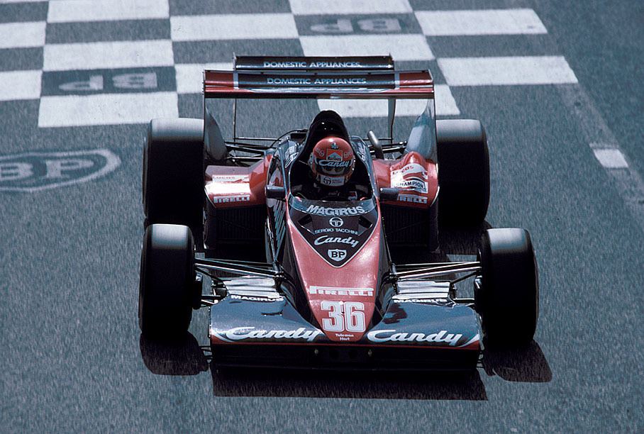 Bruno Giacomelli in a Toleman-Hart, French GP 1983