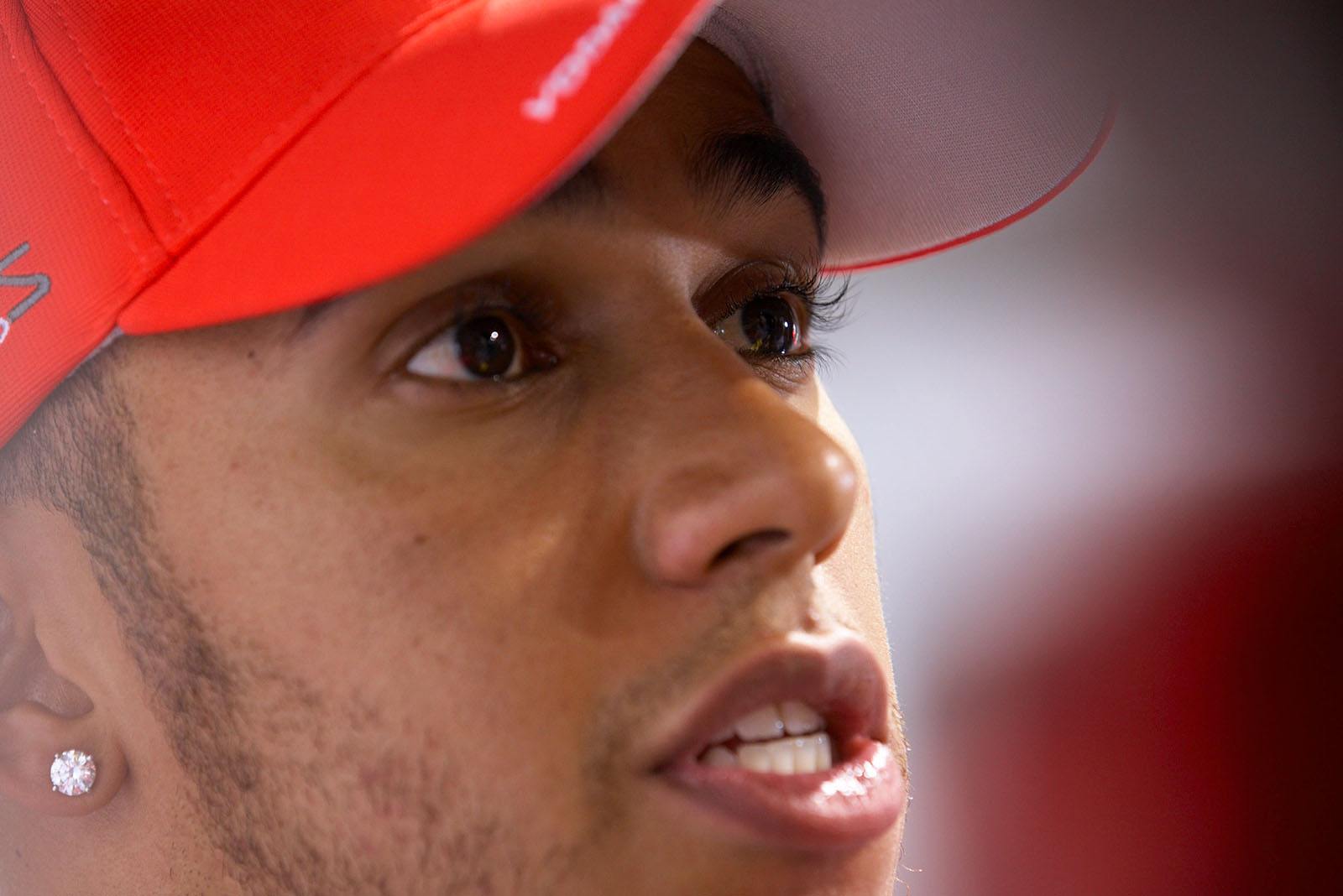 Polesetter Lewis Hamilton of McLaren