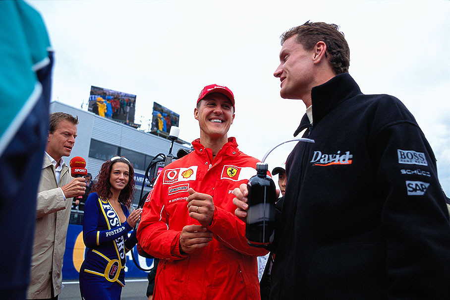 Michael Schumacher an David Coulthard