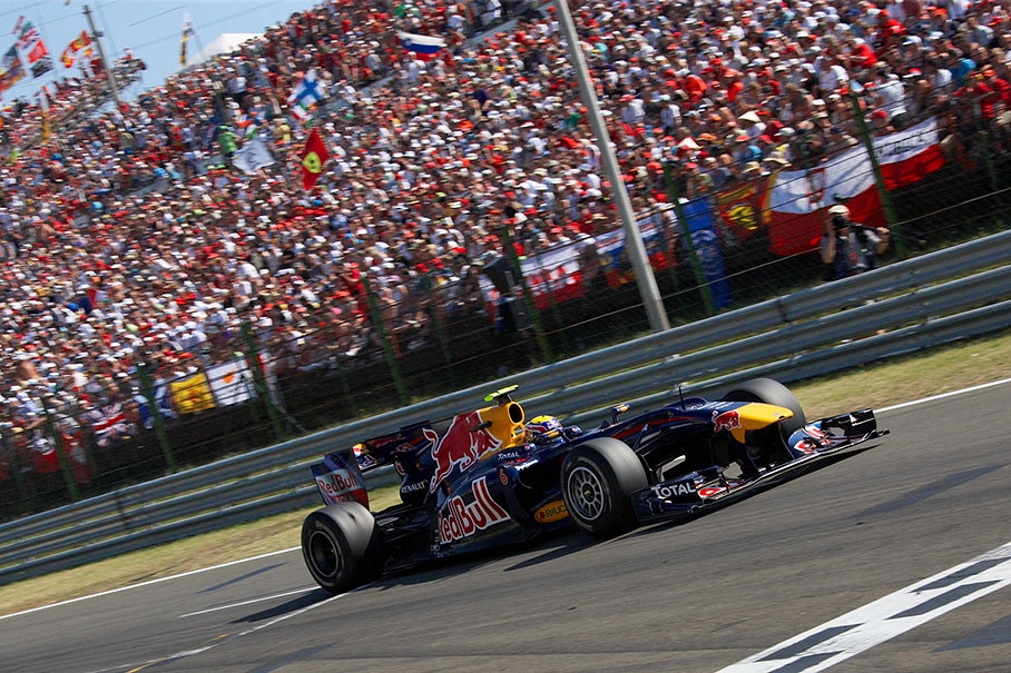 Race leader Mark Webber, Red Bull Racing