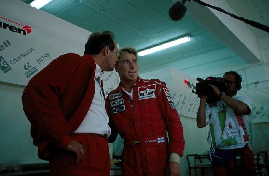 Mika Häkkinen and Ron Dennis