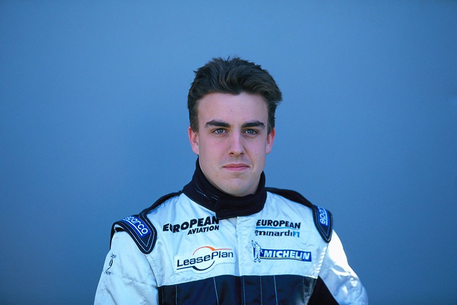 Fernando Alonso, the new promising Minardi driver