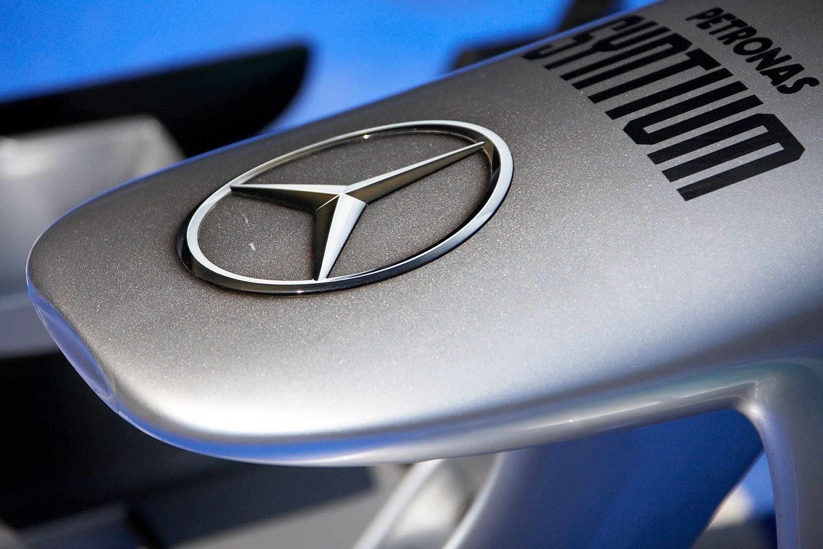 Mercedes GP nose cone in detail.