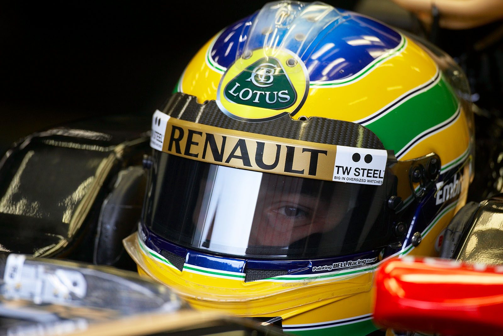 Bruno Senna, the former Lotus Renault GP third driver replaced Nick Heidfeld in the 'red' car