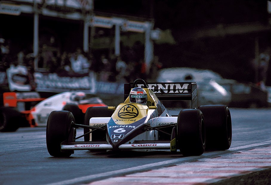 Keke Rosberg in the Williams-Honda, Belgian GP 1985