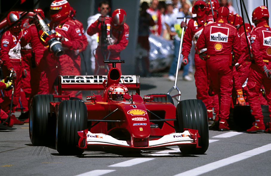 Pitstop done for Michael Schumacher