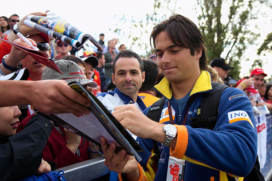 Second in GP2 championship and new Renault test driver Nelson Piquet jr.