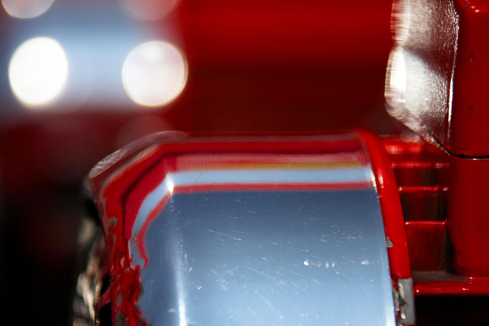 A part of a Ferrari truck