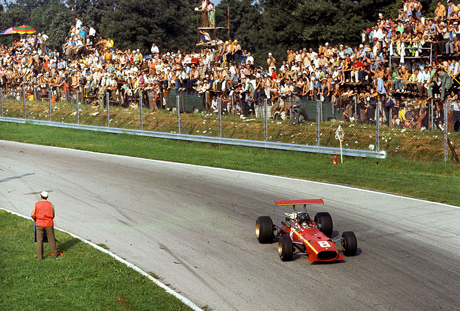 Jacky Ickx in his Ferrari