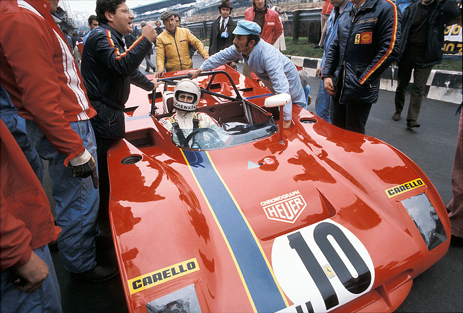 Second placed Ferrari 312PB #0894 driven by Ronnie Peterson (S) and Tim Schenken (AUS)