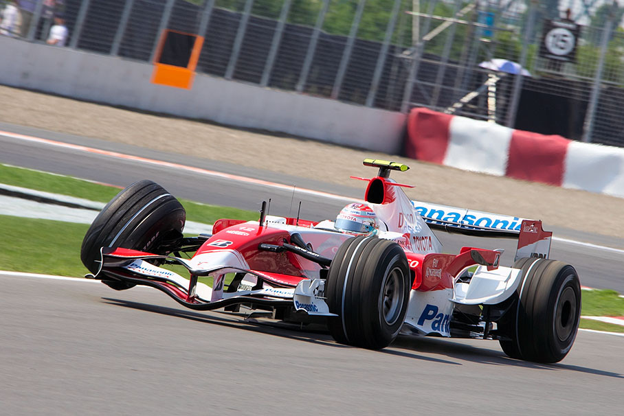 Jarno Trulli breaks his suspension in Friday afternoon practice session