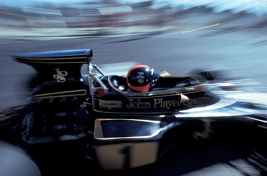 Emerson Fittipaldi on Lotus-Cosworth 72E, Austrian GP 1973
