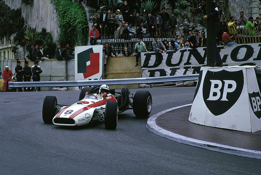 John Surtees at the Loews hairpin