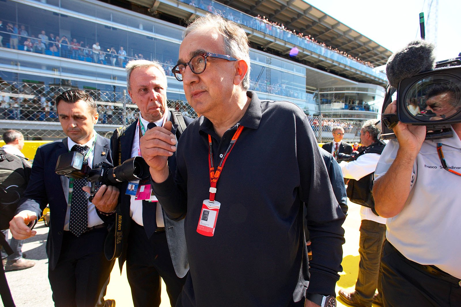 Sergio Marchionne, chairman of Ferrari and CEO of the Fiat Chrysler group, Italian Grand Prix, Monza, 2015