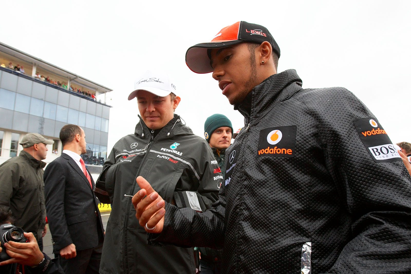 Nico Rosberg and Lewis Hamilton