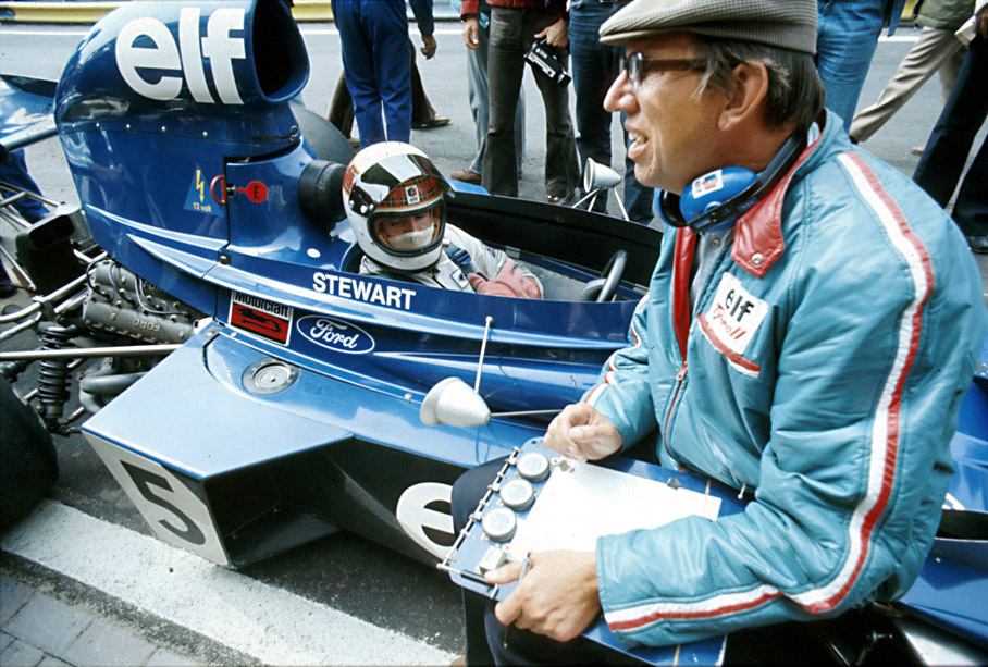 Jackie Stewart with Ken Tyrrell.