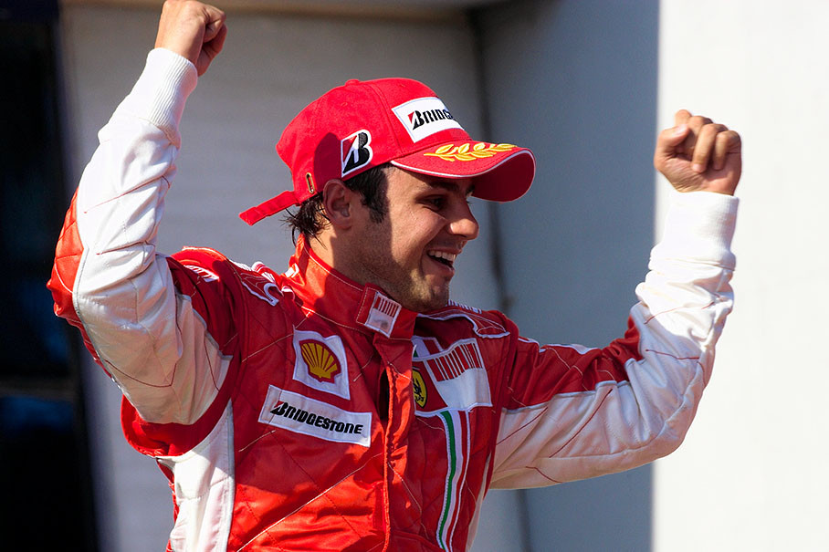 Massa enjoys first podium place
