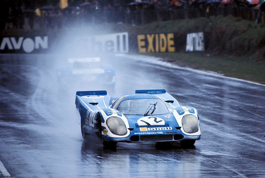 Third placed Richard Attwood (GB) and Hans Herrmann (D) on Porsche 917K 020