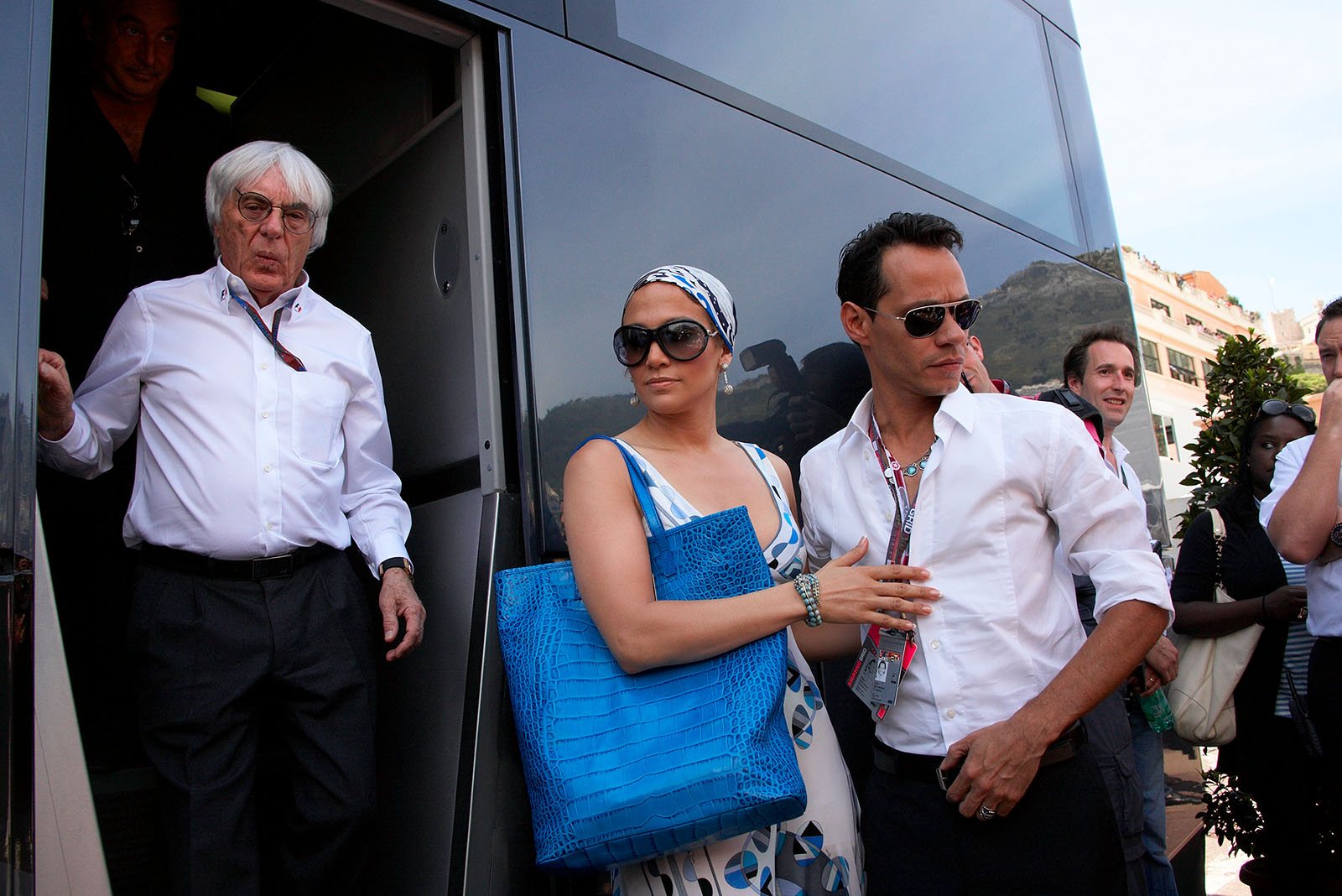 Jennifer Lopez with her husband Mark Anthony