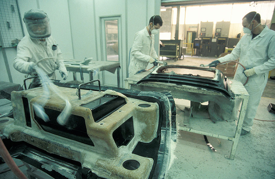 Lotus factory in Hethel, Norfolk, England 1999