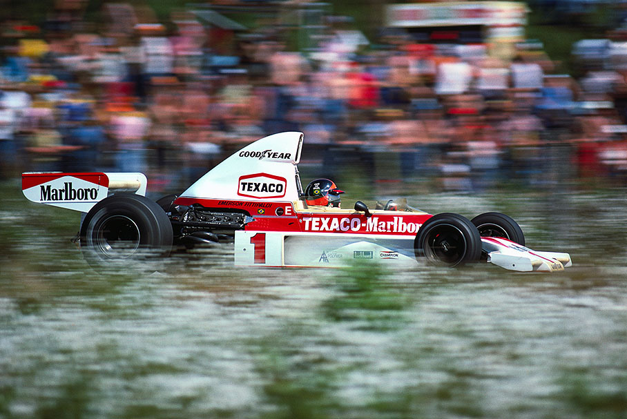 Word Champion of 1972 and 1974, Brazilian Emerson Fittipaldi, McLaren-Ford M23