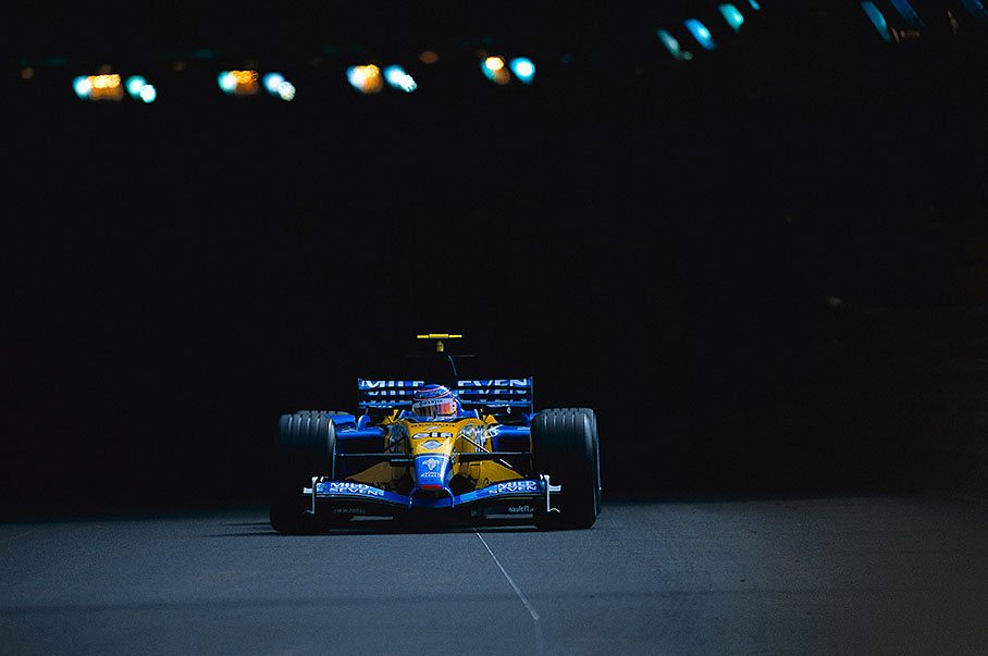 Jarno Trulli at tunnel exit