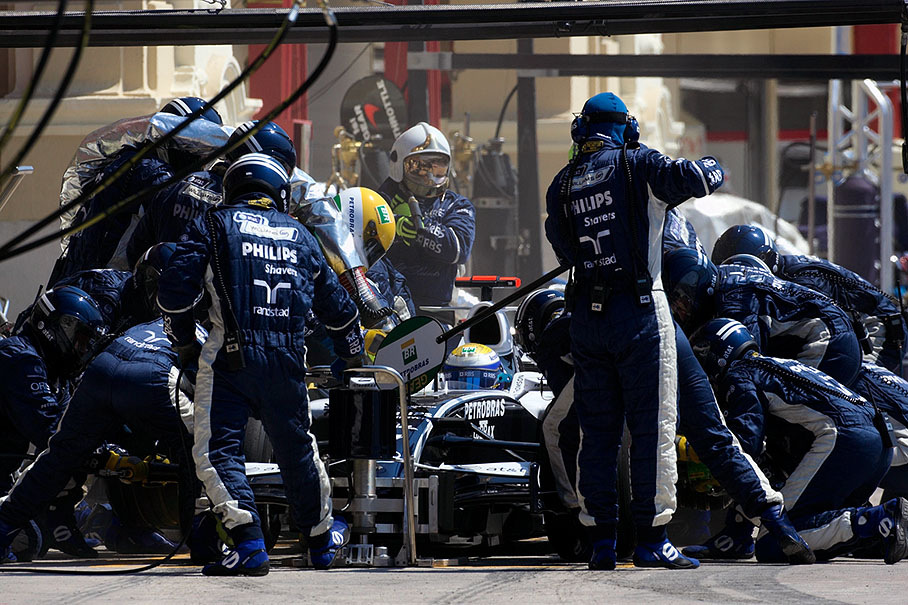 Pit stop of Nico Rosberg, Williams