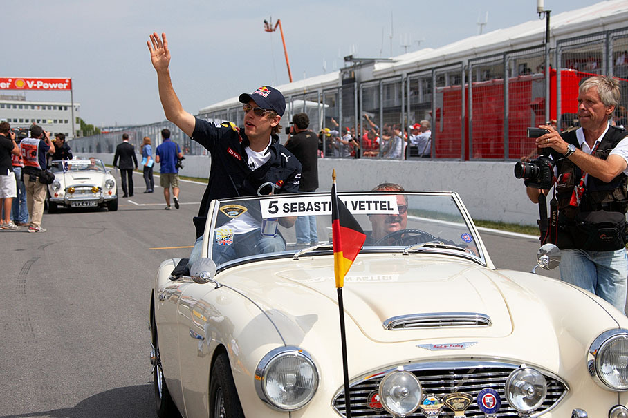 Sebastian Vettel during drivers parade