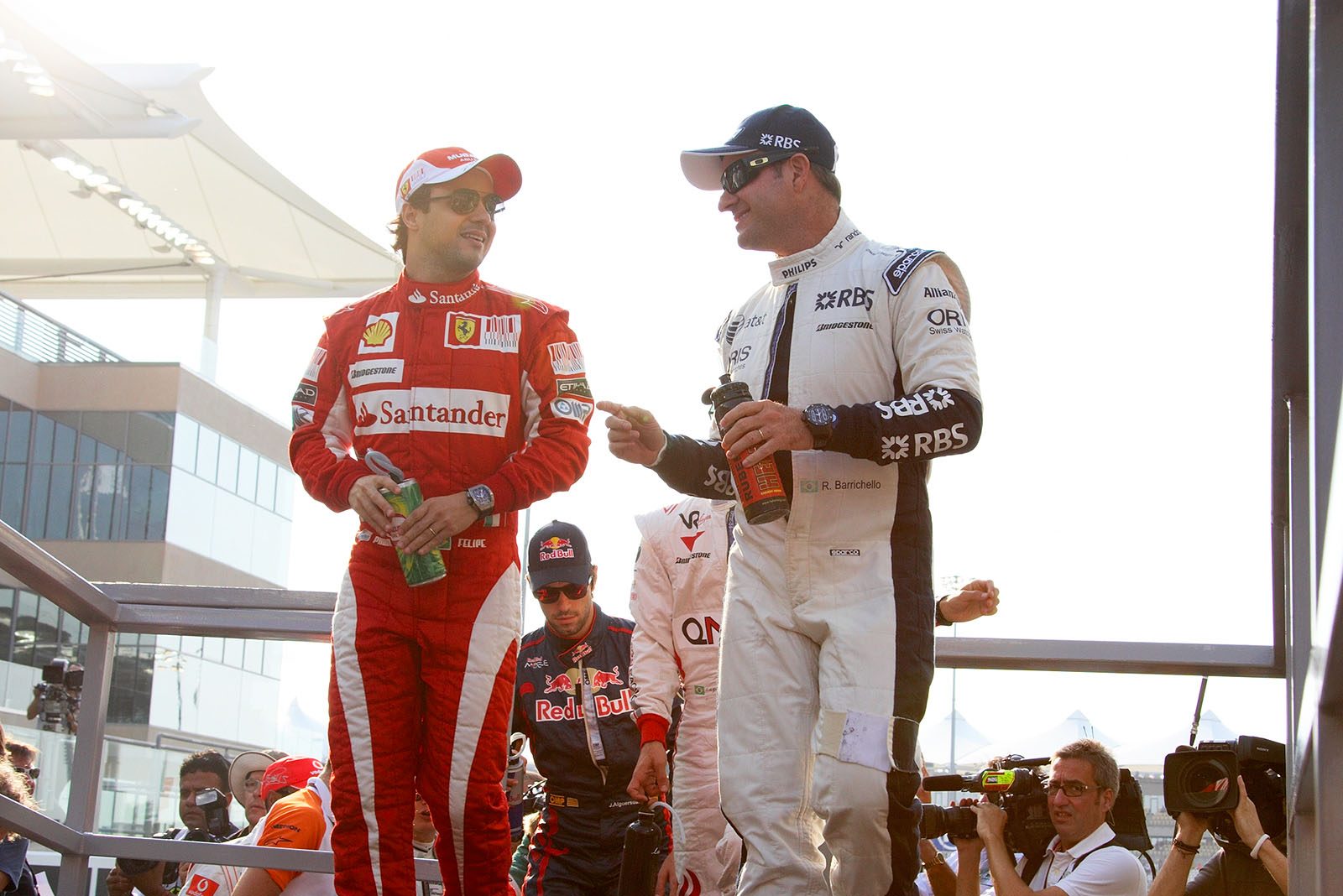 Felipe Massa and Rubens Barrichello