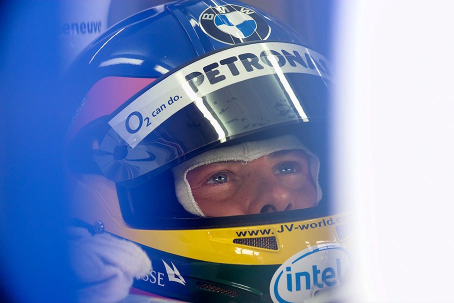 BMW Sauber driver Jacques Villeneuve