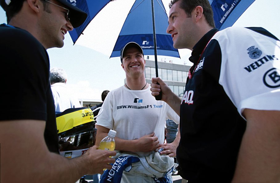 Ralf Schumacher on the grid before the start