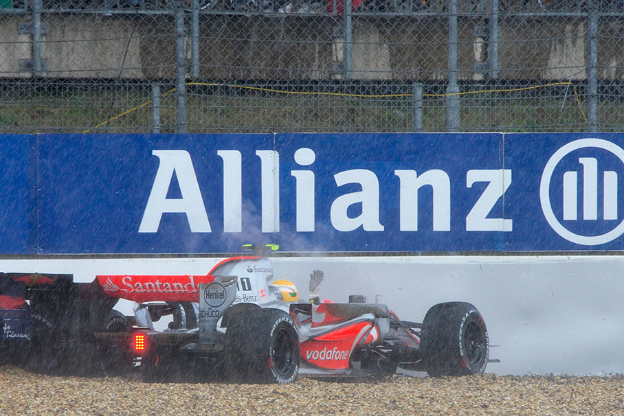 Hamilton awaits help from intervention officials with running engine