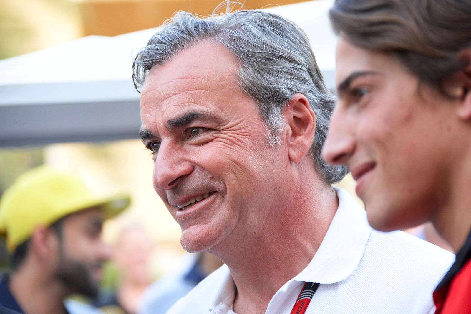 Carlos Sainz, winner of the World Rally Championship drivers' title with Toyota in 1990 and 1992, father of the novice Toro Rosso driver Carlos Sainz Jr, Bahrain Grand Prix, 2015