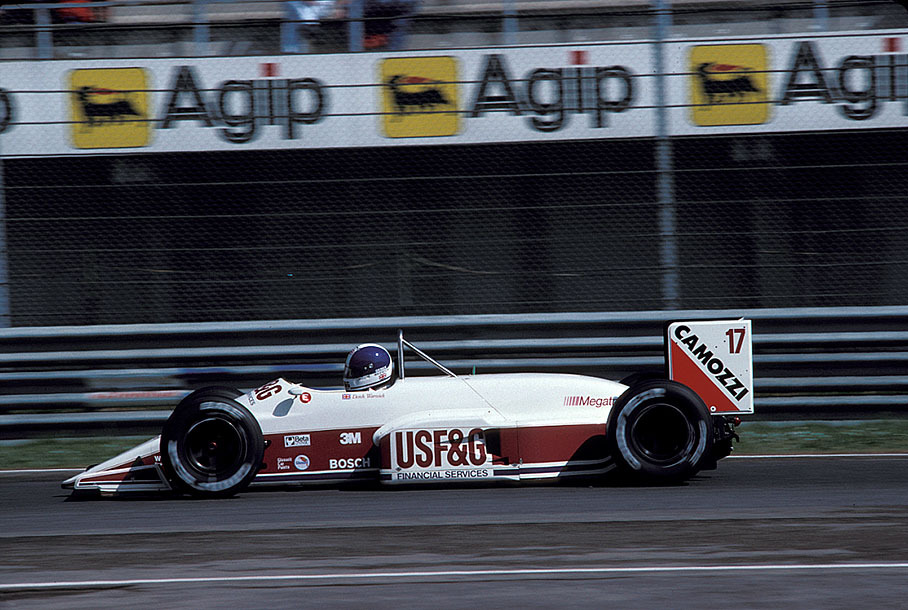 Derek Warwick in the Arrows-Megatron, Imola 1988