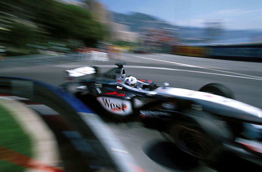 David Coulthard, pan-shot