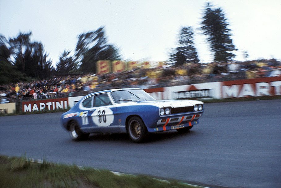 Dieter Glemser (D) and Jochen Mass (D) on Ford Capri RS 2600