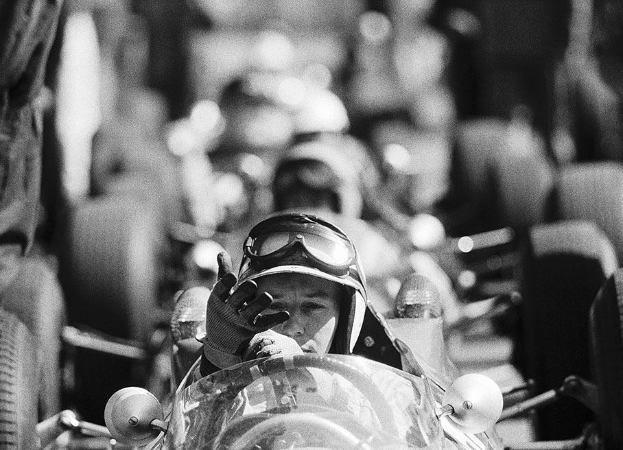 John Surtees prepares to race, Monaco GP 1964