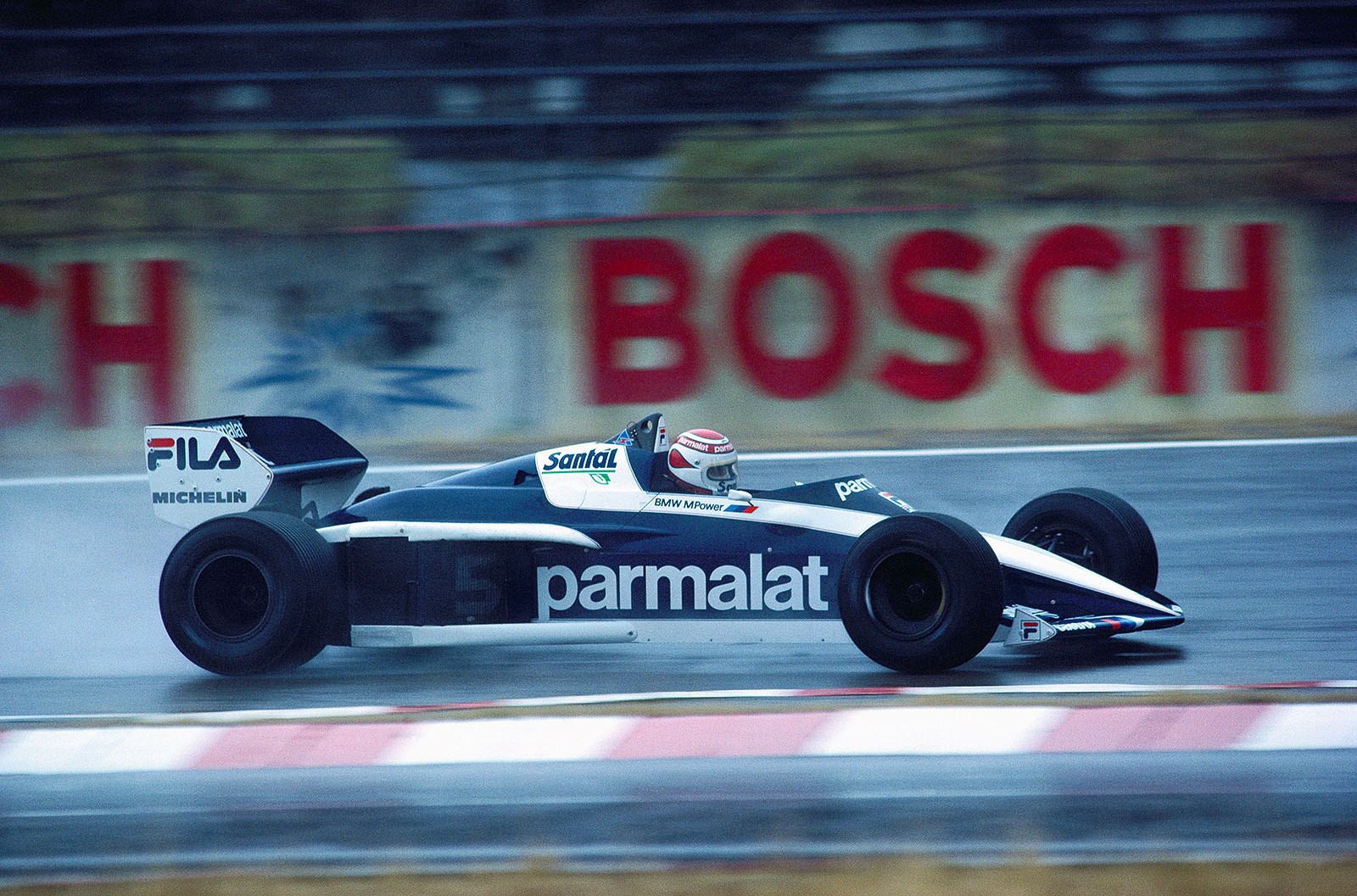 Nelson Piquet on 1.5 t/c Brabham-BMW BT52B