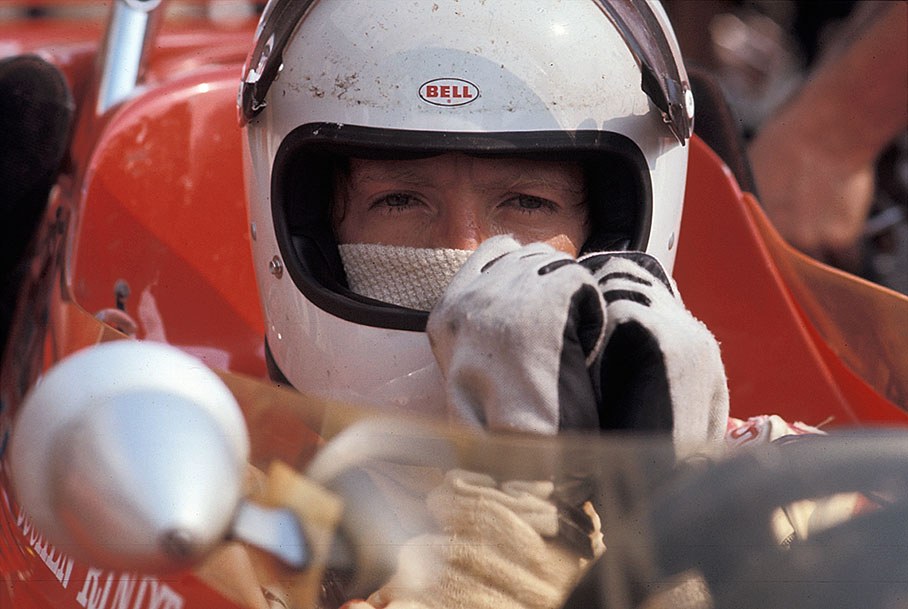 Race winner Jochen Rindt in the cockpit of the Lotus-Cosworth 72C